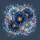 Indigo Blue Translucent Flowers Gold Butterfly Luxury Lifestyle Home Decor Gift Spare Tire Cover - 6