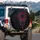 Gothic Dreamcatcher Magenta Roses Feathers - Dark Fantasy Lover Gift Spare Tire Cover - 3