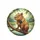 Stained Glass Capybara Tree Branch Tropical Foliage Wildlife Lover Gift Spare Tire Cover - 4