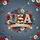 Paisley Stripe Floral USA 250 Years of Freedom - Independence Day Commemoration Spare Tire Cover - 6