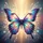 Iridescent Stained Glass Butterfly Geometric Prismatic - Butterfly Lover Gift Spare Tire Cover - 6
