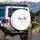 Dream Big Pink Purple Blue Stripe Hot Air Balloon Clouds Stars - Home Decor Gift Spare Tire Cover - 3