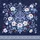 Floral Bloom Red Berry Blue Scrollwork Vine - Vehicle Decor Gift Spare Tire Cover - 6