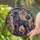 Regal Black Poodle Curly Tail Swirling Leaves Petals Stained Glass - Home Decor Gift for Dog Lover Stained Glass Suncatcher - 2