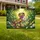 Stained Glass Leopard Gecko Daisy - Reptile Lover Tropical Garden Gift Yard Sign - 1