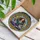Meditating Woman Lotus Pose Sun Moon Medallions Circular Frame - Yoga Decor Gift Stained Glass Suncatcher - 3