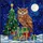 Brown Owl Christmas Gifts Moon Night Sky - Holiday Home Decor Gift Stained Glass Suncatcher - 5