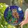 Brown Owl Christmas Gifts Moon Night Sky - Holiday Home Decor Gift Stained Glass Suncatcher - 2