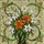 Floral Mosaic Orange White Lily Bouquet - Home Decor Gift Stained Glass Suncatcher - 5