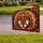 Wooden Pumpkin Library Ghosts Reading Books & Sunflowers - Autumn Halloween Home Decor Yard Sign - 3