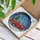 Vintage Red Pickup Truck Christmas Gifts Snowman - Winter Holiday Home Decor Stained Glass Suncatcher - 3