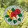 Hibiscus Floral Organic Shapes Greenery - Home Decor Gift for Garden Lover Stained Glass Suncatcher - 1