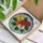 Hibiscus Floral Organic Shapes Greenery - Home Decor Gift for Garden Lover Stained Glass Suncatcher - 3