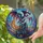 Dark Dragon Flames Expansive Wings Fantasy Castle - Home Decor Gift for Fantasy Lover Stained Glass Suncatcher - 2