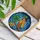Parrot Leprechaun Hat Four-Leaf Clover Golden Coins - St. Patrick's Day Home Decor for Luck Collector Stained Glass Suncatcher - 3