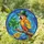 Parrot Leprechaun Hat Four-Leaf Clover Golden Coins - St. Patrick's Day Home Decor for Luck Collector Stained Glass Suncatcher - 1