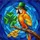 Parrot Leprechaun Hat Four-Leaf Clover Golden Coins - St. Patrick's Day Home Decor for Luck Collector Stained Glass Suncatcher - 5