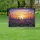 Purple Pansies Indigo Lupine Spires Flower Field Stained Glass Sunset - Home Decor Gift Yard Sign - 5