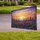 Purple Pansies Indigo Lupine Spires Flower Field Stained Glass Sunset - Home Decor Gift Yard Sign - 3