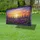 Purple Pansies Indigo Lupine Spires Flower Field Stained Glass Sunset - Home Decor Gift Yard Sign - 4