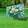 Stained Glass Calla Lily Flowers Rich Yellow Green Leaves Geometric Mosaic - Home Decor Gift Yard Sign - 4