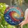 Cresting Ocean Wave Currents Celestial Light Coastal Home Decor for Water Lover Stained Glass Suncatcher - 2