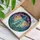 UFO Alien Abduction Beam Celestial Planets Underwater Flora - Sci-Fi Decor Gift Stained Glass Suncatcher - 3