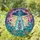 UFO Alien Abduction Beam Celestial Planets Underwater Flora - Sci-Fi Decor Gift Stained Glass Suncatcher - 1