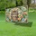 Tabby Cat Portrait Stained Glass Florals - Cat Lover Home Decor Gift Yard Sign - 4