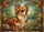 Chihuahua Dog Stained Glass Garden Foliage - Dog Lover Home Decor Gift Yard Sign - 6