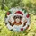 Monkey Santa Hat Sunglasses Christmas Decor - Holiday Gift for Primate Lover Stained Glass Suncatcher - 1