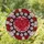 Red Heart Rose Green Leaf Floral Mosaic - Home Decor Gift for Mom Daughter Wife Stained Glass Suncatcher - 1