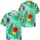 Tropical Red Hibiscus Heliconia Lush Green Leaves Palm Fronds - Summer Vacation Gift Hawaiian Shirt - 3