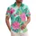 Tropical Hibiscus Flowers Palm Leaves - Island Vacation Essential Hawaiian Shirt - 1
