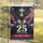 Bald Eagle American Flag 25 Christian Cross - USA 250th Anniversary Years of Blessing for Veterans Custom Family Name Garden Flag - 5