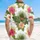 Pink Peach Hibiscus Palm Fronds Tropical Leaves - Home Decor Gift Hawaiian Shirt - 5