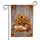Rustic Autumn Harvest Pumpkins Sunflowers Wooden Wall - Fall Farmhouse Decor Garden Flag - 3