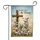 White Lamb Wooden Cross Easter Eggs Spring Flowers - Easter Holiday Home Decor Garden Flag - 3