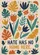 Botanical Shapes Flowers 'Hate Has No Home Here' - Inclusivity Statement Home Decor Garden Flag - 6