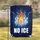 NO ICE Text Flame in Melting Ice Cube - Home Decor Statement Gift Garden Flag - 1