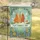 Walking Monks Doves Lotus Wildflowers Peace Kindness Unity - Home Decor Gift Garden Flag - 5
