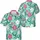 Stylized Tropical Flowers Intertwined Branches Petal Shapes - Tropical Lifestyle Gift Hawaiian Shirt - 3
