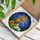 Majestic Golden Lion Lamb Radiant Cross Lush Foliage - Home Decor Christian Gift Stained Glass Suncatcher - 3