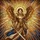 Majestic Male Angel Golden Halo Elaborate Armor Celestial Light - Home Decor Gift Stained Glass Suncatcher - 5