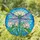 Dragonfly Lotus Flowers - Home Decor Gift for Dragonfly Lover Stained Glass Suncatcher - 1