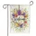 Welcome Script Daisy Foxglove Iris Flowers Bumblebee - Spring Summer Home Decor Gift Garden Flag - 3