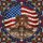 Worn Combat Boots American Flag Mosaic - Patriotic Home Decor for Veterans Stained Glass Suncatcher - 5