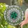 Four-Leaf Clover with Heart-Shaped Leaves Water Droplets - Tiffany Inspired Home Decor Gift Stained Glass Suncatcher - 2