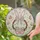 Pink Bunny Ears Easter Eggs Floral Wreath Butterflies - Easter Gift Spring Home Decor Stained Glass Suncatcher - 2