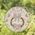 Pink Bunny Ears Easter Eggs Floral Wreath Butterflies - Easter Gift Spring Home Decor Stained Glass Suncatcher - 1